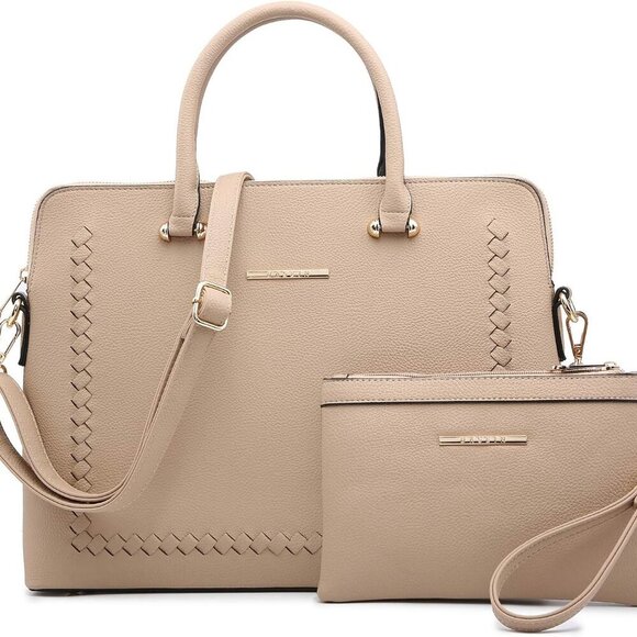 Laptop Bag for Women 14 Inch Computer Shoulder Bag Large Capacity Messenger Bag - Picture 1 of 6